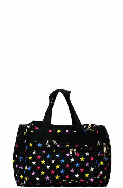 Printed Duffle Bag-T16STAR/BLACK